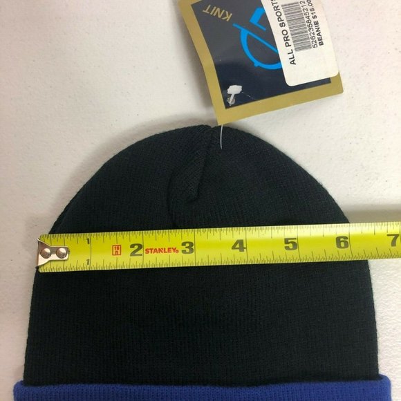 Vintage New York Buffalo Bills Embroidered Beanie Knit Hat NFL Football Black - Picture 10 of 10